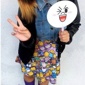 Hello Kitty The Simpsons Collab Skater Skirt